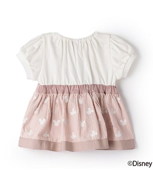 petit main / プティマイン Tシャツ | 【Disney】総柄ドッキングパフT | 詳細7