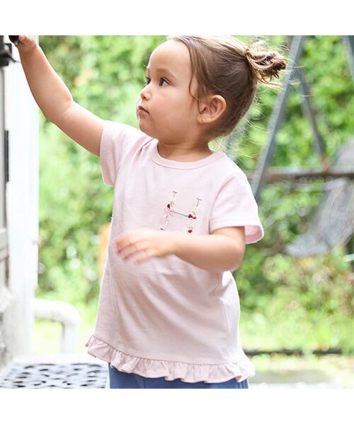 petit main / プティマイン Tシャツ | 【プティプラ】アルファベットTシャツ | 詳細1