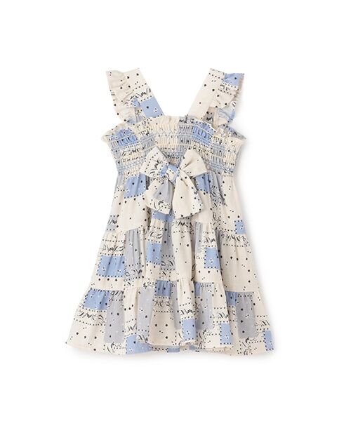 petit main / プティマイン ロング・マキシ丈ワンピース | 【リンク】総柄シャーリングワンピース | 詳細9