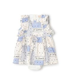 petit main / プティマイン ロンパース | 【リンク】花柄シャーリングワンピース