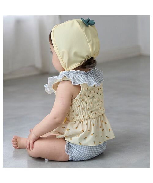 petit main / プティマイン 水着・スイムグッズ | キャップ付きフルーツ総柄ビキニ | 詳細1