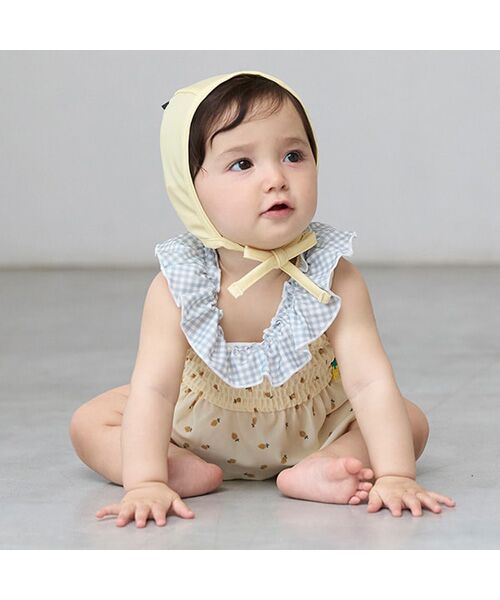 petit main / プティマイン 水着・スイムグッズ | キャップ付きフルーツ総柄ビキニ | 詳細3