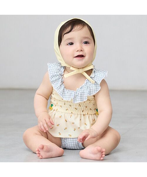 petit main / プティマイン 水着・スイムグッズ | キャップ付きフルーツ総柄ビキニ | 詳細4