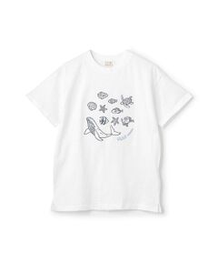 petit main / プティマイン Tシャツ | 【接触冷感】海刺繍Tシャツ
