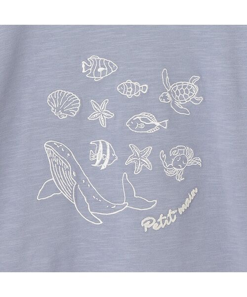 petit main / プティマイン Tシャツ | 【接触冷感】海刺繍Tシャツ | 詳細3