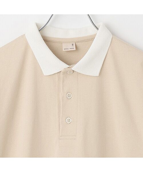 petit main / プティマイン ポロシャツ | 【接触冷感】ポロ衿配色Tシャツ | 詳細2