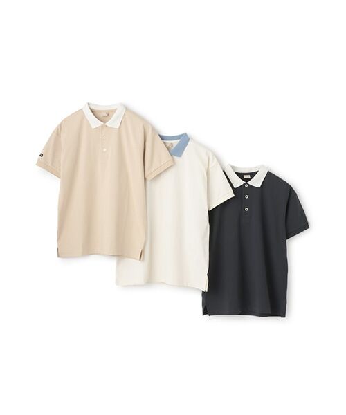 petit main / プティマイン ポロシャツ | 【接触冷感】ポロ衿配色Tシャツ | 詳細7