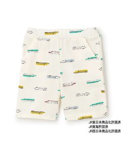 petit main / プティマイン ショート・ハーフ・半端丈パンツ | 【新幹線】総柄カットハーフパンツ