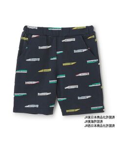 petit main / プティマイン ショート・ハーフ・半端丈パンツ | 【新幹線】総柄カットハーフパンツ