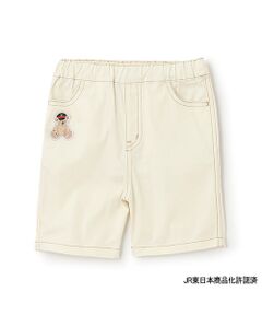 petit main / プティマイン ショート・ハーフ・半端丈パンツ | 【新幹線】刺繍ハーフパンツ