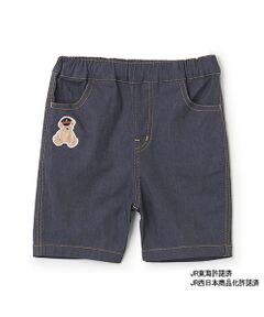 petit main / プティマイン ショート・ハーフ・半端丈パンツ | 【新幹線】刺繍ハーフパンツ