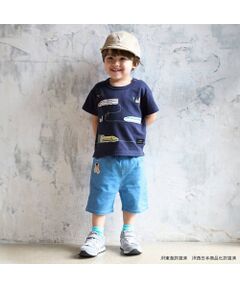 petit main / プティマイン ショート・ハーフ・半端丈パンツ | 【新幹線】刺繍ハーフパンツ