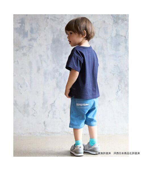 petit main / プティマイン ショート・ハーフ・半端丈パンツ | 【新幹線】刺繍ハーフパンツ | 詳細1