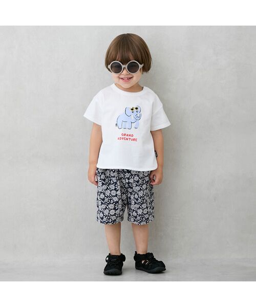 petit main / プティマイン ショート・ハーフ・半端丈パンツ | 総柄ハーフパンツ(コン)