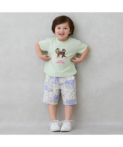 petit main/プティマイン 総柄ハーフパンツ マルチ 80 petit main/プティマイン 総柄ハーフパンツ マルチ 80