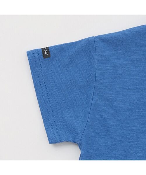 petit main / プティマイン Tシャツ | 【新幹線】裾チェックアップリケ半袖Tシャツ | 詳細9