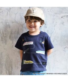 petit main / プティマイン Tシャツ | 【新幹線】線路半袖Tシャツ