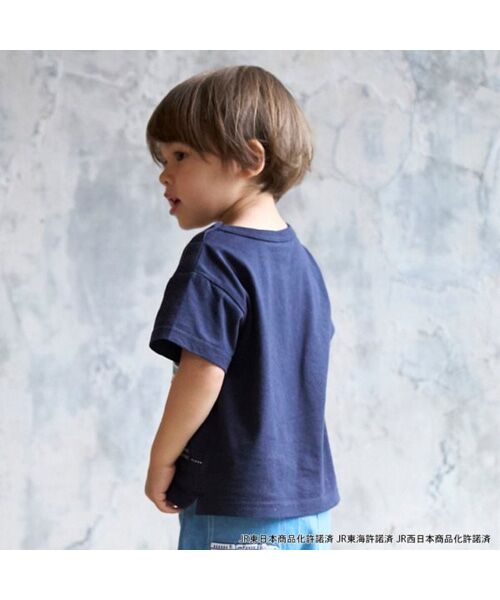 petit main / プティマイン Tシャツ | 【新幹線】線路半袖Tシャツ | 詳細1