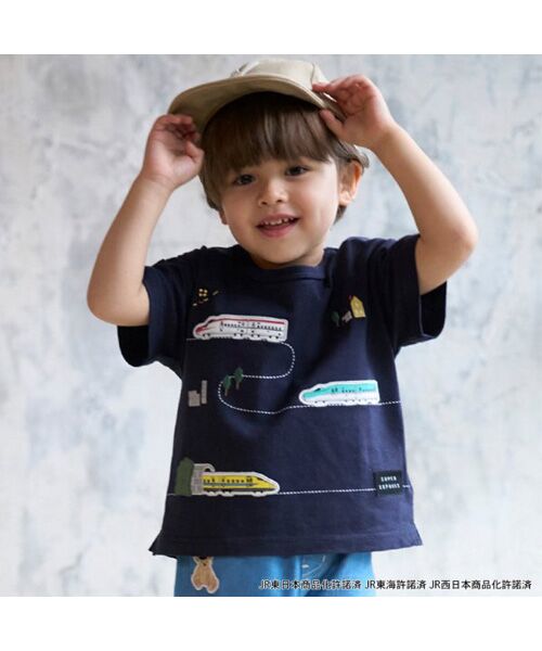 セール】 【新幹線】線路半袖Tシャツ （Tシャツ）｜petit main