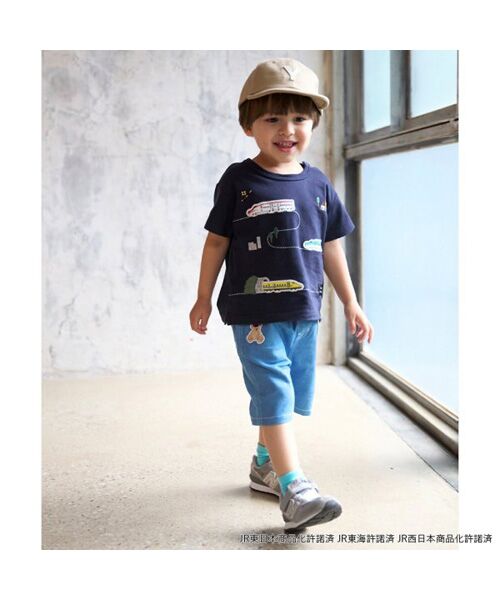 petit main / プティマイン Tシャツ | 【新幹線】線路半袖Tシャツ | 詳細3