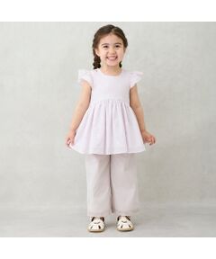 petit main / プティマイン その他パンツ | 【リンク】サイドレースワイドパンツ