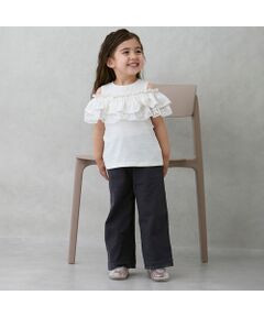 petit main / プティマイン その他パンツ | 【リンク】サイドレースワイドパンツ