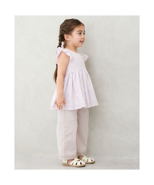 petit main / プティマイン その他パンツ | 【リンク】サイドレースワイドパンツ | 詳細1