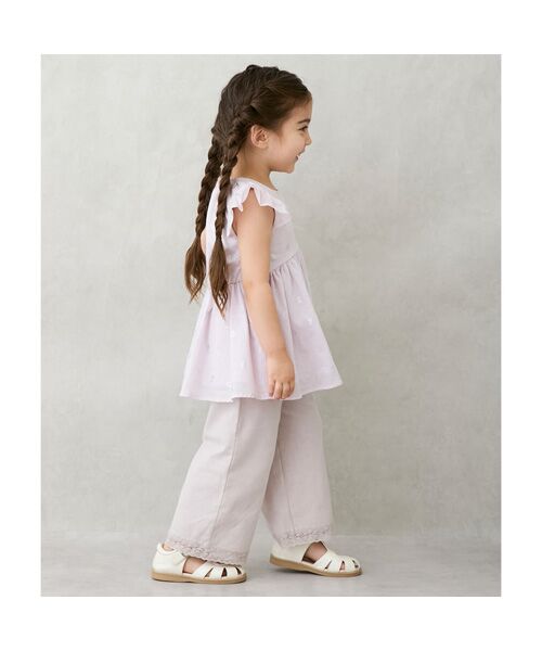 petit main / プティマイン その他パンツ | 【リンク】サイドレースワイドパンツ | 詳細2