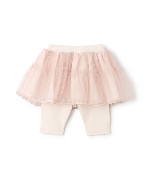 petit main / プティマイン ミニ・ひざ丈スカート | 【接触冷感】5分丈レギ付きチュールSK | 詳細4