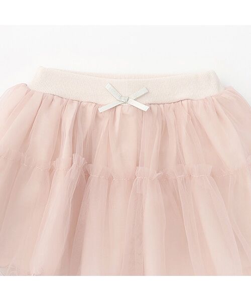 petit main / プティマイン ミニ・ひざ丈スカート | 【接触冷感】5分丈レギ付きチュールSK | 詳細5