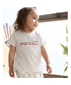 petit main / プティマイン Tシャツ | 【水陸両用】ロゴ刺繍Tシャツ