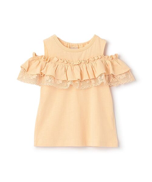 petit main / プティマイン Tシャツ | 【接触冷感/リンク】オフショルレースT | 詳細10