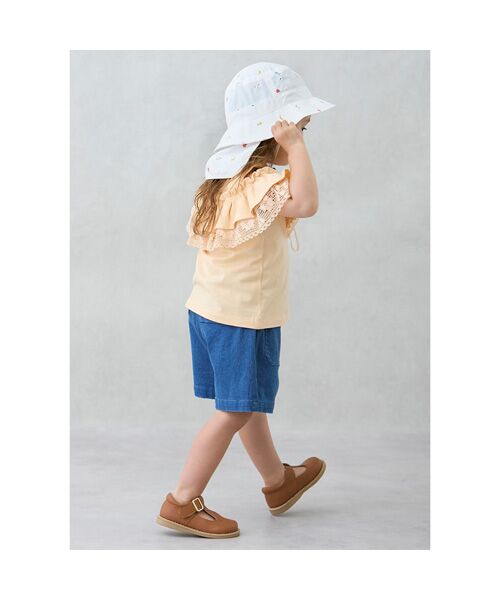 petit main / プティマイン Tシャツ | 【接触冷感/リンク】オフショルレースT | 詳細7