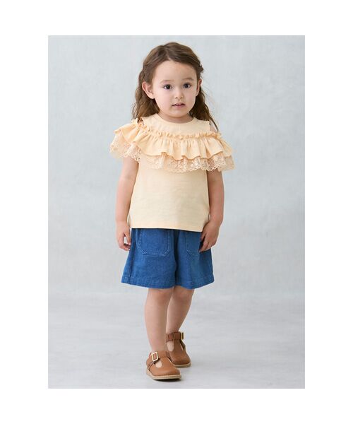 petit main / プティマイン Tシャツ | 【接触冷感/リンク】オフショルレースT | 詳細8