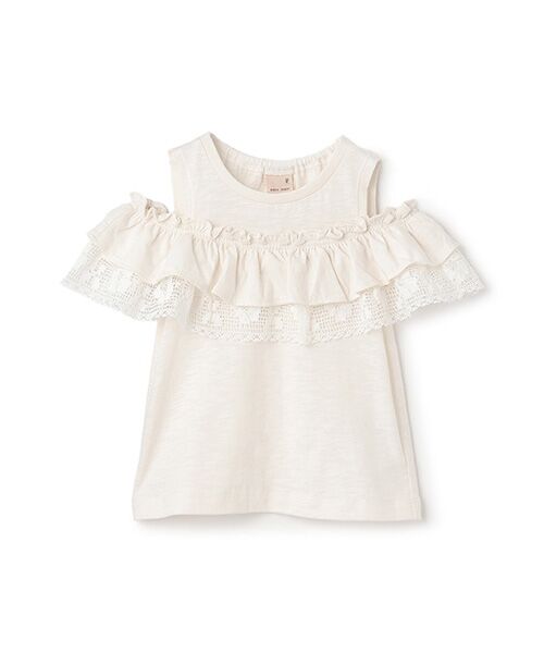 petit main / プティマイン Tシャツ | 【接触冷感/リンク】オフショルレースT | 詳細9
