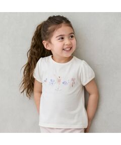 petit main / プティマイン Tシャツ | 【接触冷感】バレエモチーフTシャツ