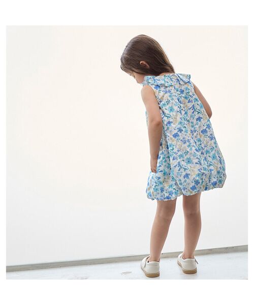 ハンドメイド作家 s*mam+ ふんわりバルーンワンピース ドレスプラス DRESS+ ふんわりバルーンスリーブワンピース