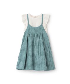 petit main / プティマイン ミニ丈・ひざ丈ワンピース | 【リンク】ジャガードキャミワンピセット