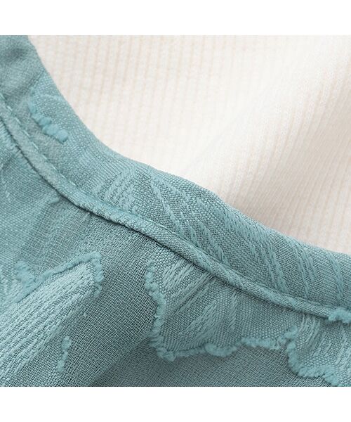 petit main / プティマイン ミニ丈・ひざ丈ワンピース | 【リンク】ジャガードキャミワンピセット | 詳細18