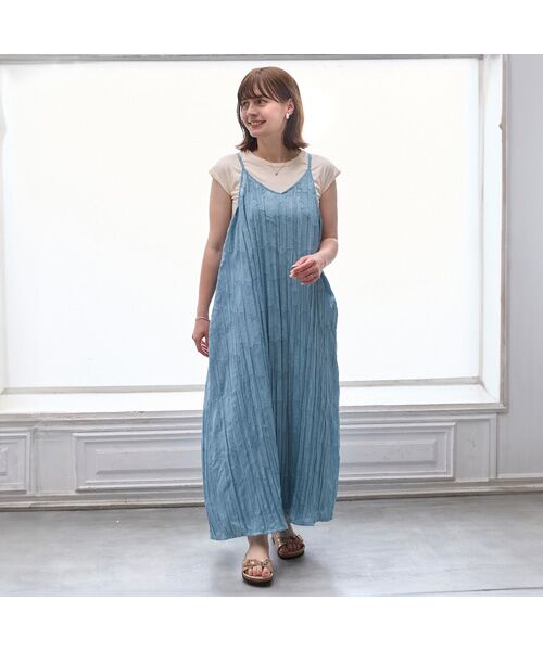 petit main / プティマイン ミニ丈・ひざ丈ワンピース | 【リンク】ジャガードキャミワンピセット | 詳細4