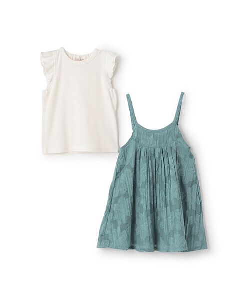 petit main / プティマイン ミニ丈・ひざ丈ワンピース | 【リンク】ジャガードキャミワンピセット | 詳細7