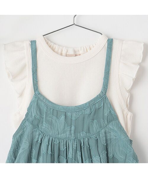 petit main / プティマイン ミニ丈・ひざ丈ワンピース | 【リンク】ジャガードキャミワンピセット | 詳細8