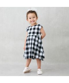 petit main / プティマイン ミニ丈・ひざ丈ワンピース | 【リンク】アソートフレアワンピース