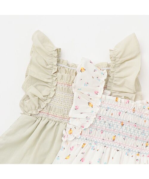 petit main / プティマイン ミニ丈・ひざ丈ワンピース | シャーリングティアードワンピース | 詳細11