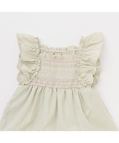 petit main / プティマイン ミニ丈・ひざ丈ワンピース | シャーリングティアードワンピース | 詳細9