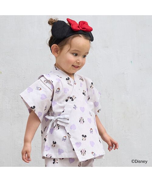 petit main / プティマイン 着物・浴衣・小物類 | 【Disney】総柄甚平 | 詳細1