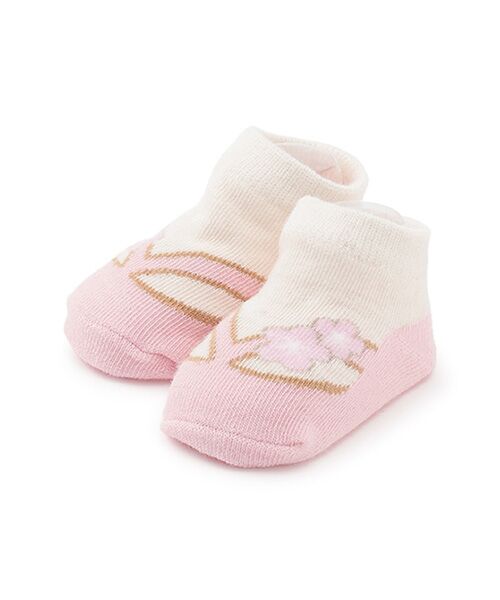 petit main/プティマイン GIRLS足袋風カップソックス L・ピンク 9-11 petit main/プティマイン GIRLS足袋風カップソックス L・ピンク 9-11