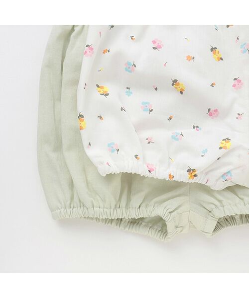 petit main / プティマイン ベビー・キッズウエア | 【リンク】シャーリングティアードOPセットアップ | 詳細7