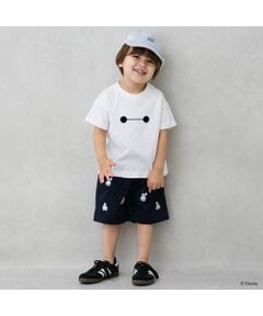 petit main / プティマイン ショート・ハーフ・半端丈パンツ | 【Disney】刺繍ﾊｰﾌﾊﾟﾝﾂ(ｶｰｽﾞﾍﾞｲﾏｯｸｽ）
