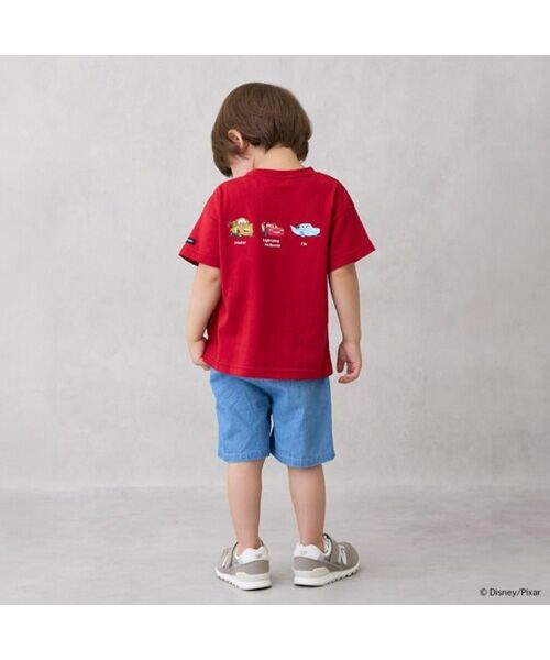 petit main / プティマイン ショート・ハーフ・半端丈パンツ | 【Disney】刺繍ハーフパンツ(カーズベイマックス) | 詳細1